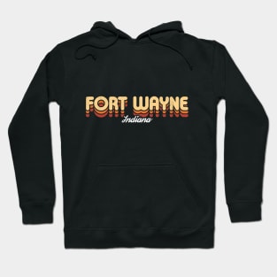 Retro Fort Wayne Indiana Hoodie